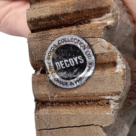 Boyds Collection Wood Carved Calico Cat signed J. Dudley - Picture 7 of 10